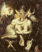 Johann Heinrich Fuseli Titania is leevtallig met Bottom met de daare Eselkopp painting